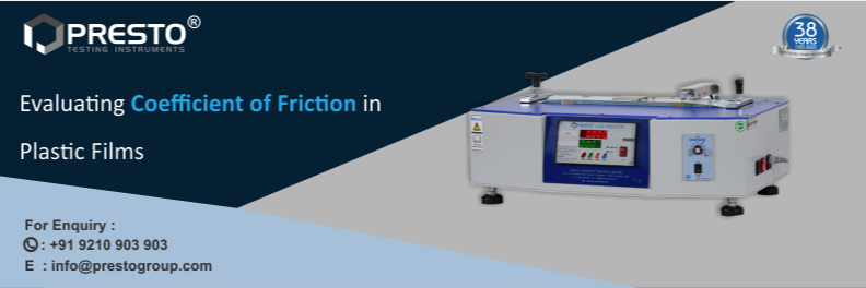 Evaluating Coefficient of Friction in Plastic Films